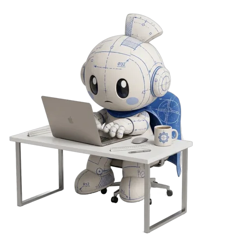 Hungry at work on a laptop